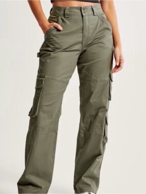 Abercrombie & Fitch Olive Green Cargo Pants